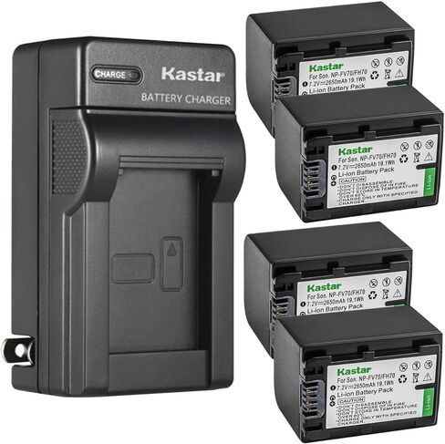 Kastar 1-Pack Battery and AC Wall Charger Replacement for Sony DCR-SR32, DCR-SR33, DCR-SR35, DCR-SR36, DCR-SR37, DCR-SR38, DCR-SR40, DCR-SR42, DCR-SR45, DCR-SR46, DCR-SR47, DCR-SR48, DCR-SR50 in Saudi Arabia