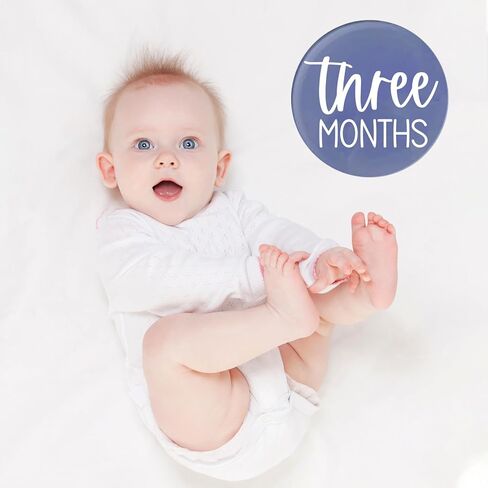 Acrylic Baby Milestone Discs for Baby Photos-13 PCS Clear Acrylic Baby Monthly Milestone Cards Baby Monthly Photo Prop Newborn Birth Announcement Sign Acrylic Circles Baby Monthly Milestone Marker in Kuwait
