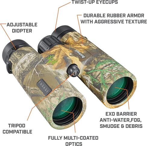 Bushnell Engage X 10x42mm Binoculars, IPX7 Waterproof and Lightweight Binoculars for Hunting, Travel, and Camping in Saudi Arabia