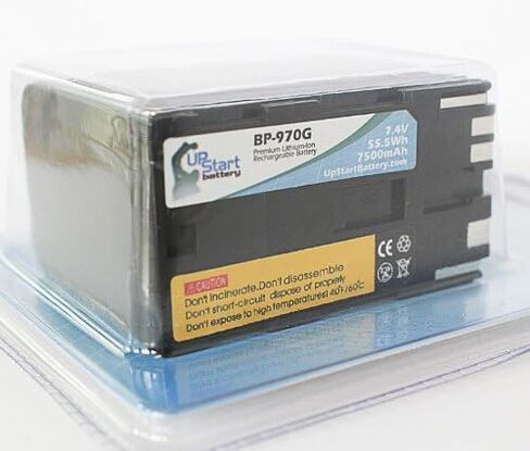 Replacement for Canon XL-1 Battery and Charger - Compatible with Canon BP-970 Digital Camcorder Batteries and Chargers (7500mAh 7.4V Lithium-Ion) in Saudi Arabia