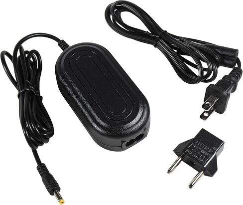 HQRP AC Adapter Compatible with Panasonic HC-V770 HC-V777 HC-V770M HC-V760 HC-WX970 HC-WX979 HC-WX970M HC-VX870 HC-VX878 HC-VX870M Camcorder Power Supply Cord AC Adaptor Charger + Euro Plug Adapter in Kuwait