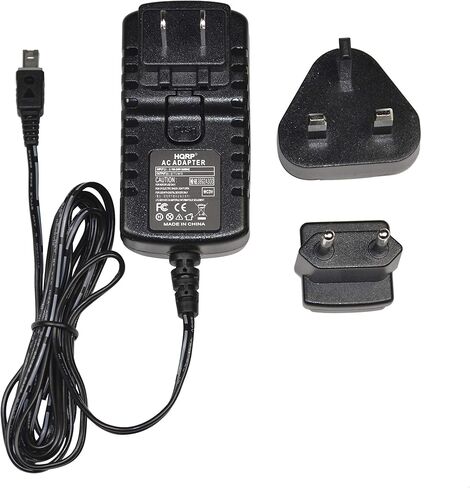 HQRP Wall AC Power Adapter Compatible with JVC Everio GZ-MG20 GZ-MG20U GZ-MG20US, GR-D350EW Camcorder - (incl. USA Plug & Euro Adapter) in Saudi Arabia