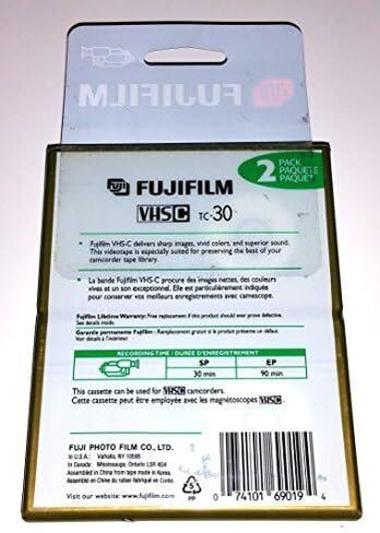 2 فيديو فوجي فيلم TC-30 VHS-C بجودة عالية شريط فيديو VHS in Saudi Arabia