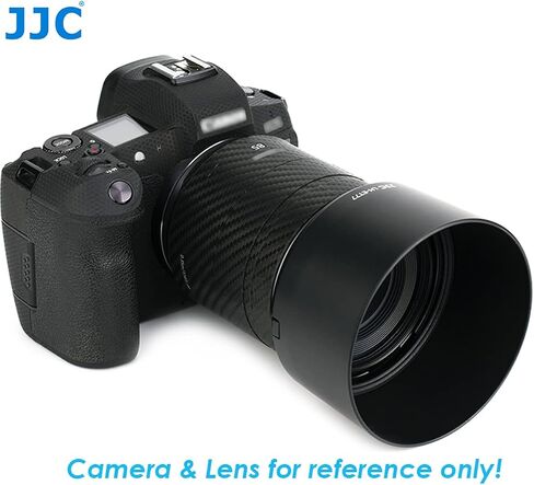 JJC LH-ET77 Black Dedicated Bayonet Mount Lens Hood Shade, Compatible with Canon RF 85mm f/2 Macro is STM Lense, Reversible Non-Glare Matte Finish, Replacement of ET-77 Lens Hood in Saudi Arabia