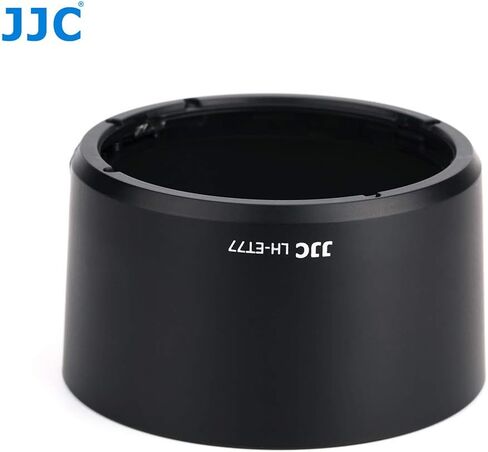 JJC LH-ET77 Black Dedicated Bayonet Mount Lens Hood Shade, Compatible with Canon RF 85mm f/2 Macro is STM Lense, Reversible Non-Glare Matte Finish, Replacement of ET-77 Lens Hood in Saudi Arabia