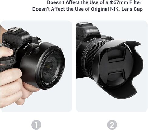 غطاء عدسة بتلة JJC لكاميرا Nikon NIKKOR Z مقاس 24-50 مم f/4-6.3 على Nikon Z5 Z6 Z7 in Kuwait