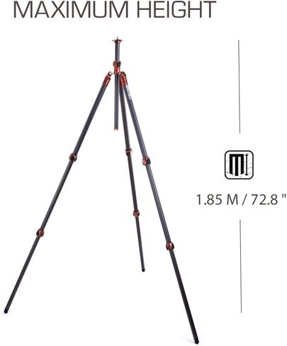3 Legged Thing Pro Range 2.0 Winston 2.0 Carbon Fibre Tripod System - Adjustable Camera Tripod with 3 Counterfold Detachable Legs for Monopod Conversion - Earth Bronze (WINSTON2) in Saudi Arabia