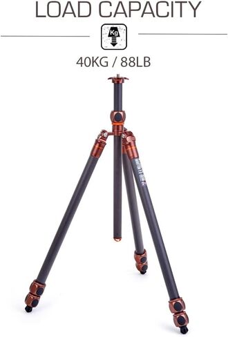 3 Legged Thing Pro Range 2.0 Winston 2.0 Carbon Fibre Tripod System - Adjustable Camera Tripod with 3 Counterfold Detachable Legs for Monopod Conversion - Earth Bronze (WINSTON2) in Saudi Arabia