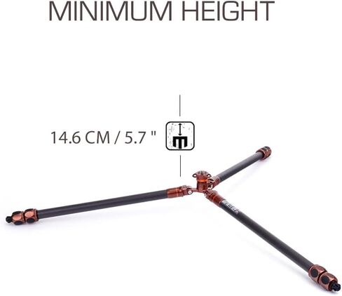3 Legged Thing Pro Range 2.0 Winston 2.0 Carbon Fibre Tripod System - Adjustable Camera Tripod with 3 Counterfold Detachable Legs for Monopod Conversion - Earth Bronze (WINSTON2) in Saudi Arabia