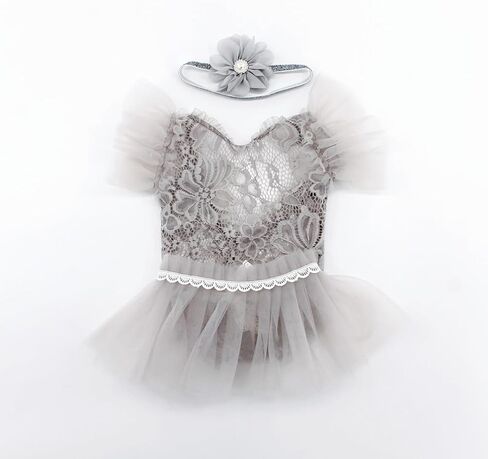 Newborn Photography Outfits Headband & Romper for Baby Girls Photography in Saudi Arabia