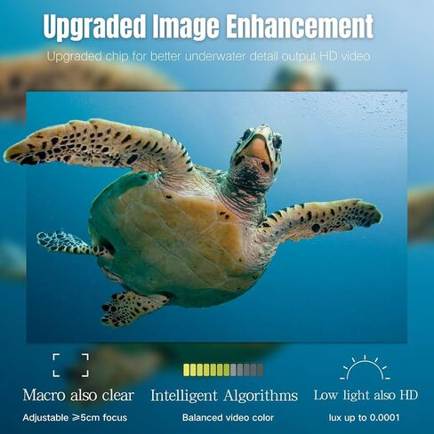 Underwater Camera POE 5MP CMOS lens 100° Wide-angle Sea Stainless Steel with Fill Light IP68 Waterproof Camera for 24/7 koi pond with 32ft Cable in Kuwait