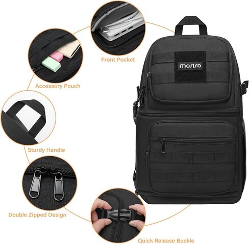 MOSISO Camera Sling Bag, DSLR/SLR/Mirrorless Tactical Camera Crossbody Bag Case Photography Slingpack with Tripod Holder & Removable Modular Inserts Compatible with Canon/Nikon/Sony/Fuji, Black in Kuwait