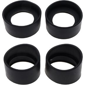 4PCS Eyepiece Cover for 32-36mm Stereo Microscope Eyepieces Soft Rubber Eyepiece Eye Guards Cups Shield 2PCS Oblique Angle & 2PCS Flat Angle Black in Saudi Arabia