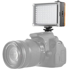 إضاءة LED للفيديو على الكاميرا من Aoonar لكاميرات الفيديو Canon Nikon Sony DSLR، لوحة إضاءة بمرشحات بيضاء وبرتقالية، مع بطارية قابلة لإعادة الشحن 2500 مللي أمبير في الساعة in Saudi Arabia