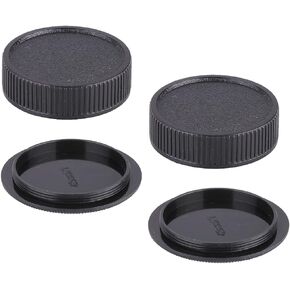 Camera Body Cap & Rear Lens Cover Compatible for Carl Zeiss JENA Flektogon 35mm F2.4 Lens, Compatible for Meyer-Optik 50mm f/1.8 Lens (2 Pack) in Saudi Arabia