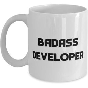 Best Developer Gifts, Badass Developer, Birthday Gifts, 11oz 15oz Mug For Developer from Friends, Cool developer tools, Cool developer gadgets, Cool developer products, Cool developer presents in Kuwait