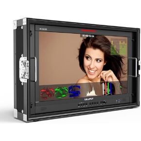 LILLIPUT Q24-ABBP مع حقيبة محمولة 10 بت 23.6 بوصة 12G-SDI شاشة استوديو إنتاج البث الاحترافي 12G SDI و12G-SFP إدخال ألياف بصرية مع حامل ذهبي in Kuwait
