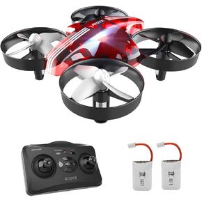 طائرة بدون طيار صغيرة من ATOYX، تعمل يدويًا وRC Nano Quadcopter للأطفال والمبتدئين في الداخل، مع 3 بطاريات، رمي للذهاب، تقلب، تجنب العوائق، هدية يوم الأطفال وهدية عيد الميلاد للأولاد والبنات - أصفر in Kuwait