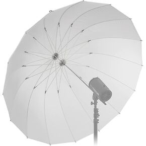 Fotodiox Pro 60in Parabolic Shoot-Through Umbrella - 16-Rib Translucent Photographic Umbrella in Saudi Arabia
