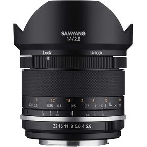Samyang MK2 14mm F2.8 Weather Sealed Ultra Wide Angle Lens for Nikon with Built-in AE Chip (MK14AE-N) in Kuwait