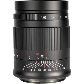 7artisans 50mm f1.05 Large Aperture Full Frame Manual Focus Lens Compatible with Panasonic/Leica/Sigma L-Mount Series Cameras