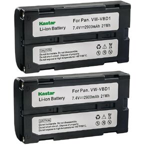 Kastar 2-Pack VW-VBD1 Battery Replacement for Hitachi VM-BPL13, VM-BPL13A, VM-BPL13J, VM-BPL27, VM-BPL27A, VM-BPL30, VM-BPL60 Battery, VM-645LA, VM-945LA Charger, Hitachi VM-D, VM-E, VM-H Series in Kuwait