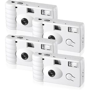 Treela 4 Pack Disposable Camera for Wedding 35mm Film Single Use Camera with Flash Disposable Cameras One Time Camera for Wedding Anniversary Happy New Year Camp Party Supply(Eucalyptus Leaf Style) in Saudi Arabia