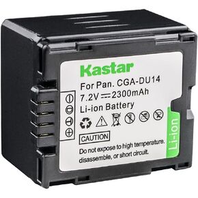 Kastar 1-Pack CGA-DU14 Battery Replacement for Panasonic PV-GS59, PV-GS65, PV-GS70, PV-GS75, PV-GS80, PV-GS83, PV-GS85, PV-GS120, PV-GS150, PV-GS180, PV-GS200, PV-GS250, PV-GS300, PV-GS320 Camera in Kuwait