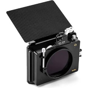 NiSi Cinema C5 Matte Box Starter Kit | مرحلتان، مشبك 95 مم، خفيف الوزن، فتحات لمرشح واحد لكل 4x4 و4x5.65 | محولات 67/72/77/82، صواني الفلتر، حقيبة السفر | التصوير السينمائي والفيديو in Kuwait