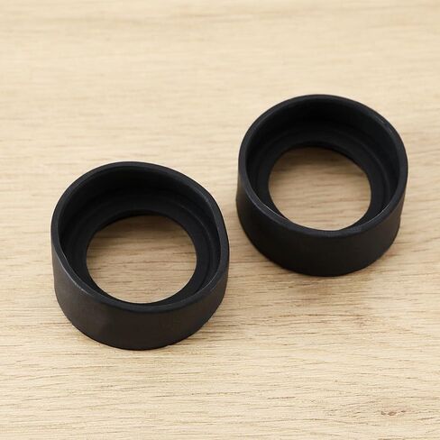 4PCS Eyepiece Cover for 32-36mm Stereo Microscope Eyepieces Soft Rubber Eyepiece Eye Guards Cups Shield 2PCS Oblique Angle & 2PCS Flat Angle Black in Saudi Arabia