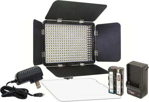 Professional Advanced 3200-5600K Continuous LED Video Light Kit Variable-Color + Bundle for Digital Camera in Saudi Arabia