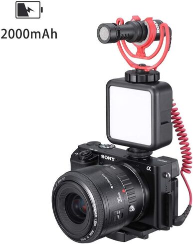Ulanzi VL49 Led Video Light w 3 Cold Shoe, Ulanzi VL49 RGB Video Lights, LED Camera Light 360° Full Color Portable Photography Lighting CRI 95+ 2500-9000K 2000mAh Rechargeable in Kuwait