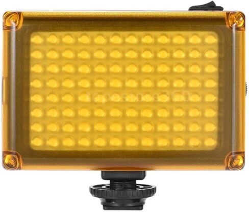 إضاءة LED للفيديو على الكاميرا من Aoonar لكاميرات الفيديو Canon Nikon Sony DSLR، لوحة إضاءة بمرشحات بيضاء وبرتقالية، مع بطارية قابلة لإعادة الشحن 2500 مللي أمبير في الساعة in Saudi Arabia