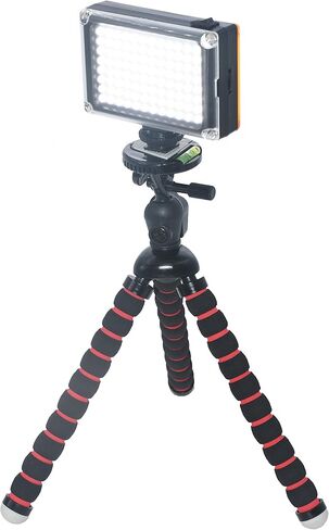 إضاءة LED للفيديو على الكاميرا من Aoonar لكاميرات الفيديو Canon Nikon Sony DSLR، لوحة إضاءة بمرشحات بيضاء وبرتقالية، مع بطارية قابلة لإعادة الشحن 2500 مللي أمبير في الساعة in Saudi Arabia