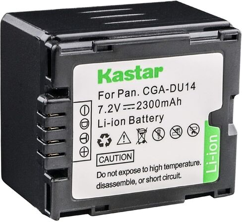 Kastar CGR-DU14 Replacement Battery for Panasonic PV-GS39 Camcorder and Panasonic CGR-DU07 CGA-DU07 CGR-DU14 CGA-DU14 CGR-DU21 CGA-DU21 VW-VBD210 Batteries in Saudi Arabia