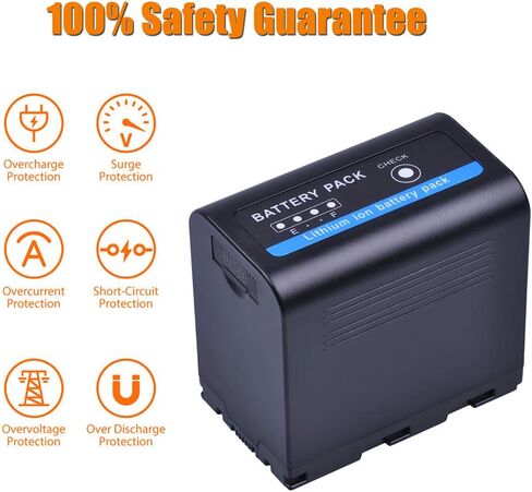 PowerTrust 1-Pack SSL-JVC70 JVC70 Replacement li-ion Camcorder Batteries for JVC SSL-JVC50 SSL JVC70 JVC GY-HMQ10 GY-HM200 GY-LS300 in Kuwait