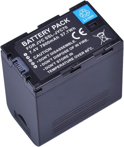 PowerTrust 1-Pack SSL-JVC70 JVC70 Replacement li-ion Camcorder Batteries for JVC SSL-JVC50 SSL JVC70 JVC GY-HMQ10 GY-HM200 GY-LS300 in Kuwait