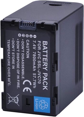 PowerTrust 1-Pack SSL-JVC70 JVC70 Replacement li-ion Camcorder Batteries for JVC SSL-JVC50 SSL JVC70 JVC GY-HMQ10 GY-HM200 GY-LS300 in Kuwait