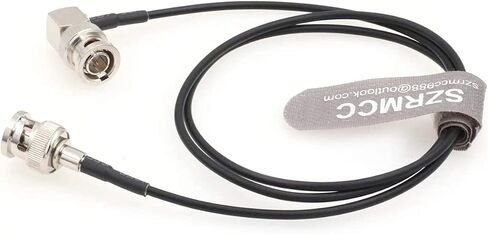 SZRMCC SDI Cable BNC to BNC Right Angle 3G HD SDI Cable RG174 75ohm Thin Flex Coaxial Video Cable for Sony FS5 FX6 Atomos Shogun Inferno SmallHD Monitor Blackmagic ARRI RED Cameras (1m) in Saudi Arabia