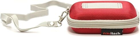 Navitech Red Hard Protective Watch/Wristband Case Compatible with The Plustore Waterproof Redtooth Bracelet Pedometer Calorie Bicycle Sleep Monitoring Smartwatch in Saudi Arabia