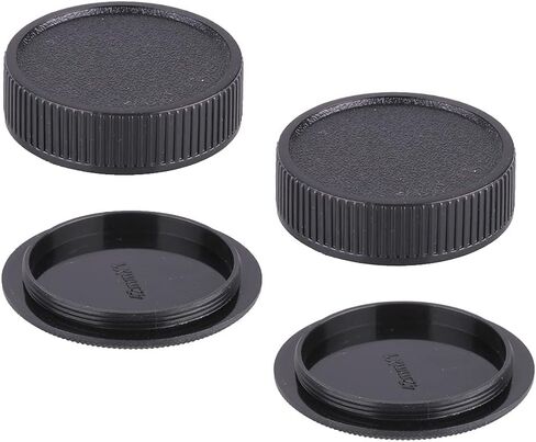 Camera Body Cap & Rear Lens Cover Compatible for Carl Zeiss JENA Flektogon 35mm F2.4 Lens, Compatible for Meyer-Optik 50mm f/1.8 Lens (2 Pack) in Saudi Arabia