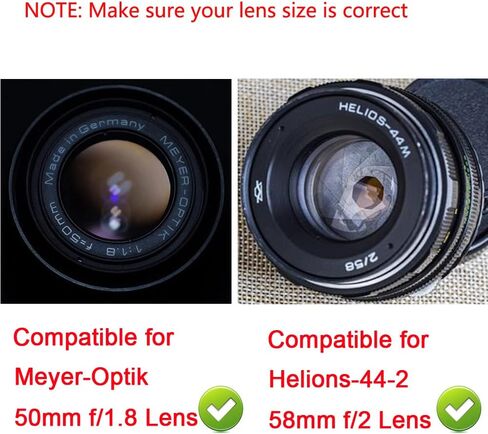 Camera Body Cap & Rear Lens Cover Compatible for Carl Zeiss JENA Flektogon 35mm F2.4 Lens, Compatible for Meyer-Optik 50mm f/1.8 Lens (2 Pack) in Saudi Arabia