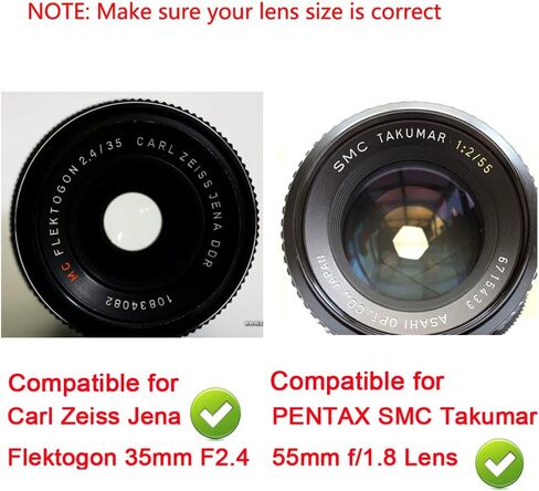 Camera Body Cap & Rear Lens Cover Compatible for Carl Zeiss JENA Flektogon 35mm F2.4 Lens, Compatible for Meyer-Optik 50mm f/1.8 Lens (2 Pack) in Saudi Arabia