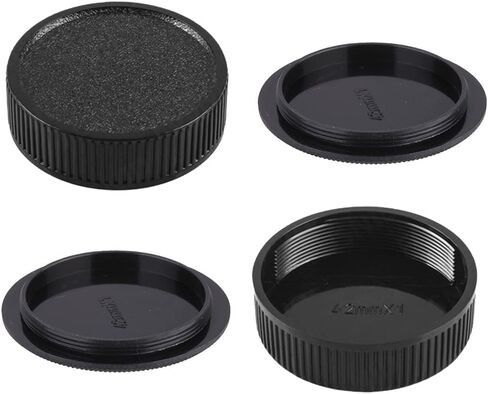 Camera Body Cap & Rear Lens Cover Compatible for Carl Zeiss JENA Flektogon 35mm F2.4 Lens, Compatible for Meyer-Optik 50mm f/1.8 Lens (2 Pack) in Saudi Arabia