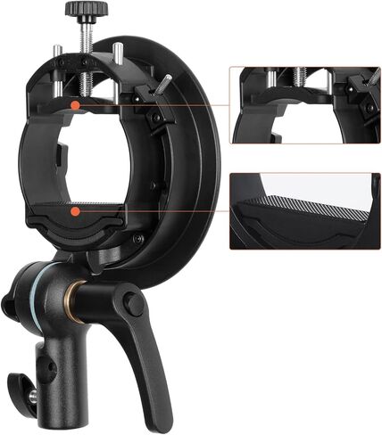 Godox 24"x 24" 60cmx60cm Foldable Universal Softbox with S Style Speedlite Bracket for Flash Bowens Elinchrom Mount Accessories Direction Adjustable in Kuwait