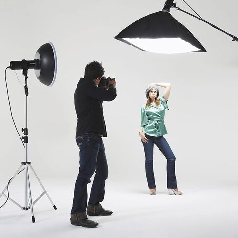 Godox 24"x 24" 60cmx60cm Foldable Universal Softbox with S Style Speedlite Bracket for Flash Bowens Elinchrom Mount Accessories Direction Adjustable in Kuwait