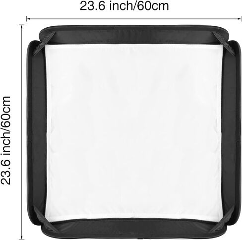 Godox 24"x 24" 60cmx60cm Foldable Universal Softbox with S Style Speedlite Bracket for Flash Bowens Elinchrom Mount Accessories Direction Adjustable in Kuwait