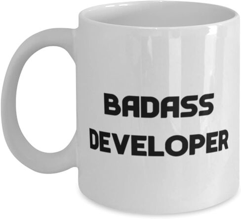 Best Developer Gifts, Badass Developer, Birthday Gifts, 11oz 15oz Mug For Developer from Friends, Cool developer tools, Cool developer gadgets, Cool developer products, Cool developer presents in Kuwait