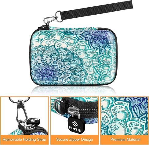 حافظة Fintie لطابعة Fujifilm Instax Mini Link 2، HP Sprocket Select/Plus، Canon Ivy CLIQ/CLIQ+/CLIQ2/CLIQ+2 طابعة كاميرا فورية - حقيبة حمل بهيكل صلب مقاوم للصدمات، Emerald Illusions in Kuwait