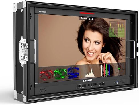 LILLIPUT Q24-ABBP with Carry-on case 10bit 23.6 inch 12G-SDI Professional Broadcast Production Studio Monitor 12G SDI and 12G-SFP Fiber Optic Input with Gold Mount in Saudi Arabia